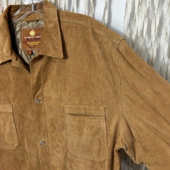 The Territory Ahead Tan Suede Shirt Size Large - Picture 4 of 14